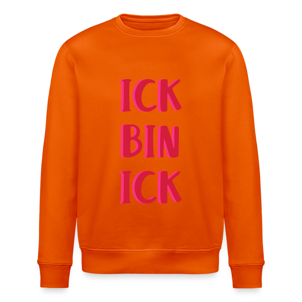 Ick bin Ick! - Unisex Bio Sweatshirt - Tieforange