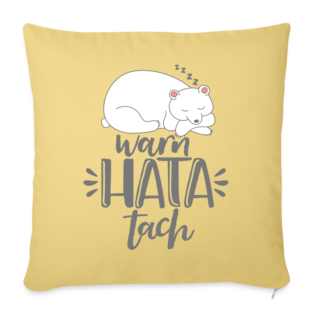 WarnHataTach - Sofakissen mit Füllung (45 x 45 cm) - Hellgelb