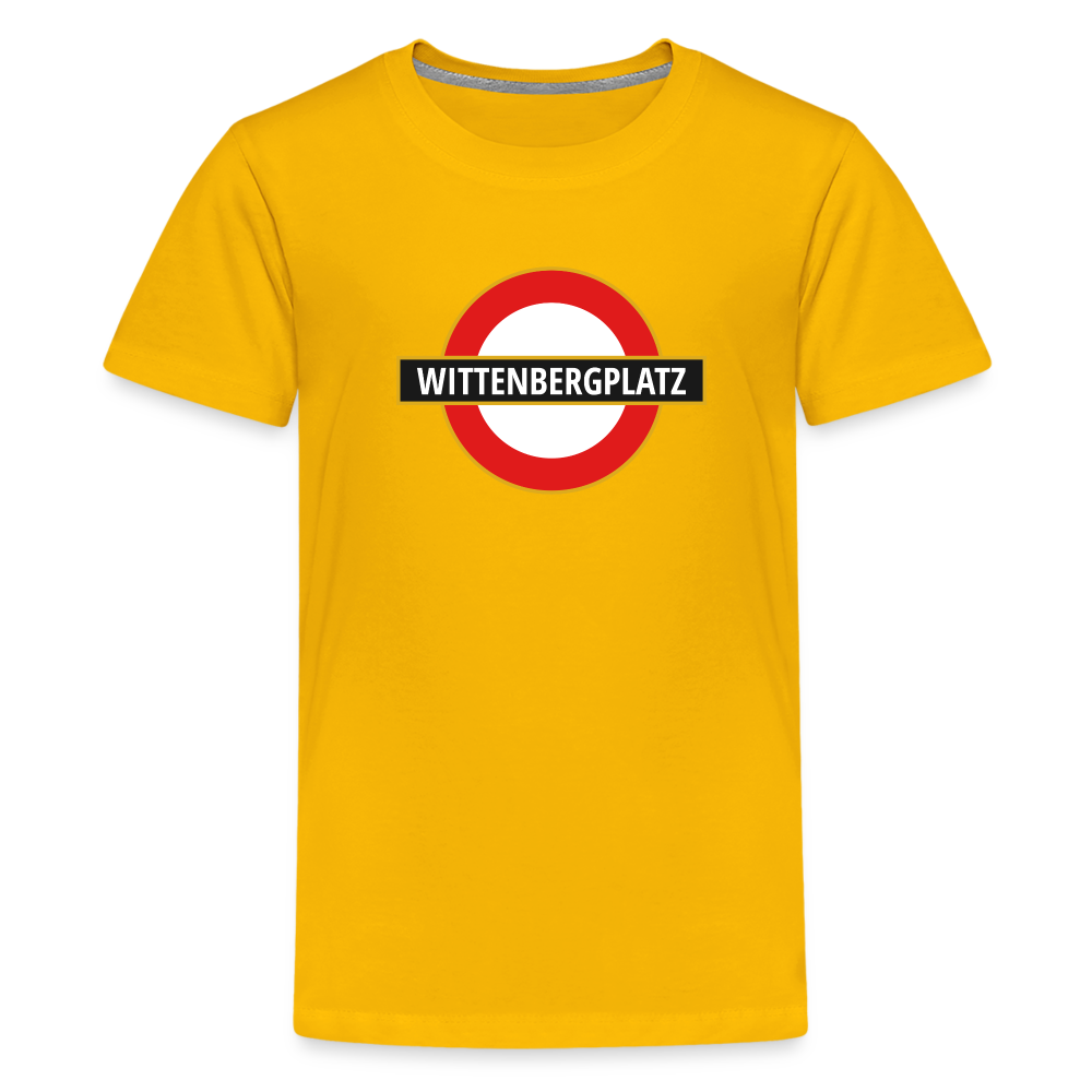 Wittenbergplatz - Teenager Premium T-Shirt - Sonnengelb