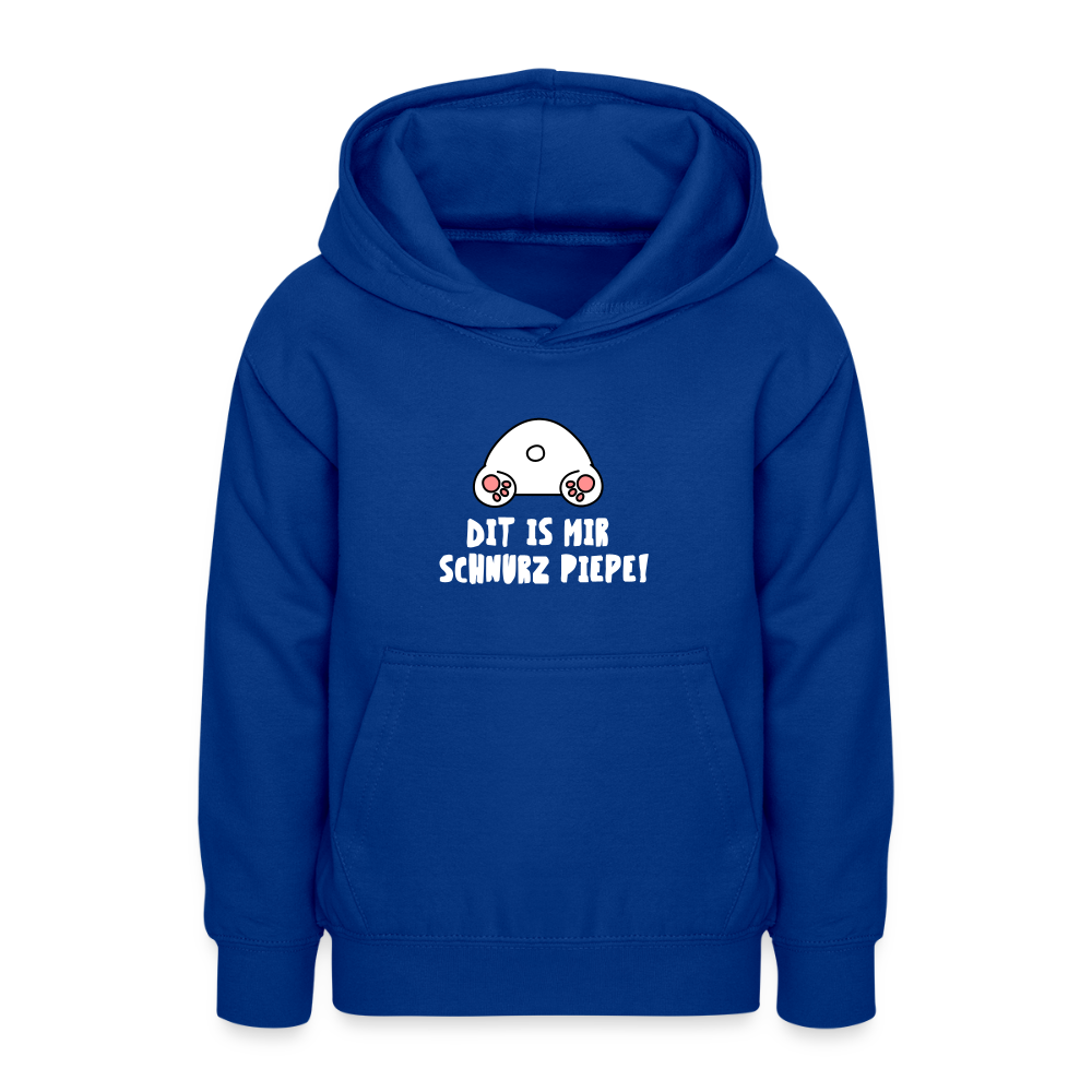 Dit is mir Schnurz Piepe - Teenager Hoodie - Royalblau