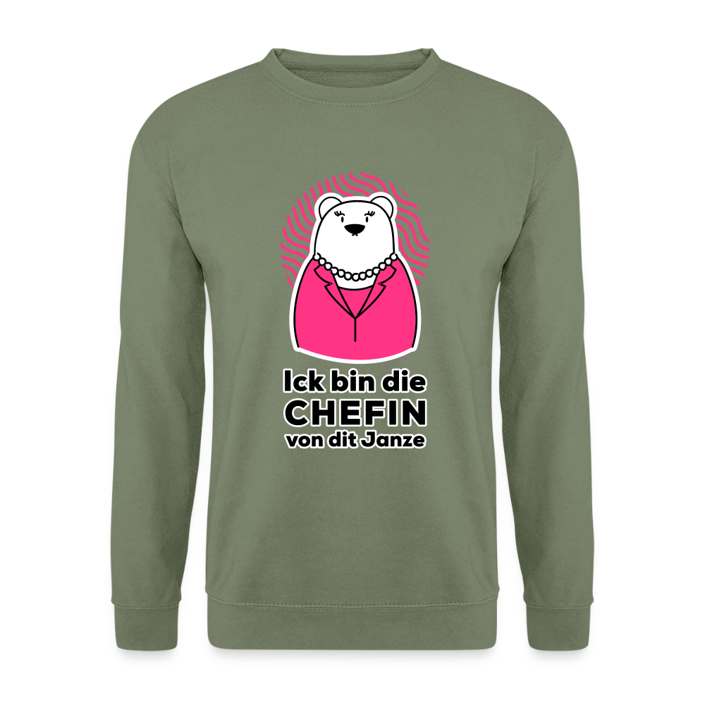 Chefin - Unisex Pullover - Armeegrün