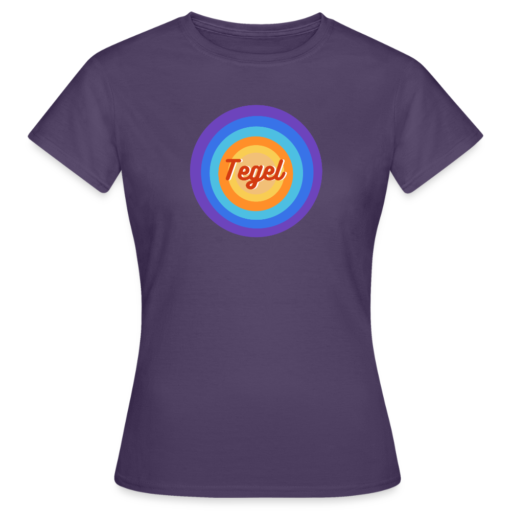 Tegel Retro - Frauen Premium T-Shirt - Dunkellila