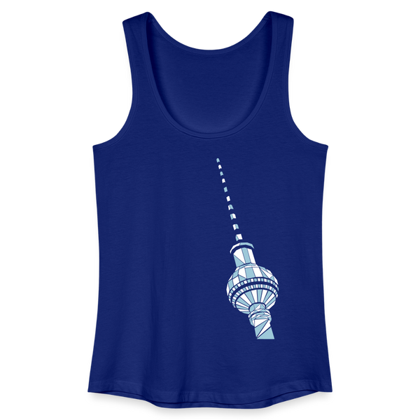 Fernsehturm Geometrie - Frauen Bio Tank Top - Königsblau