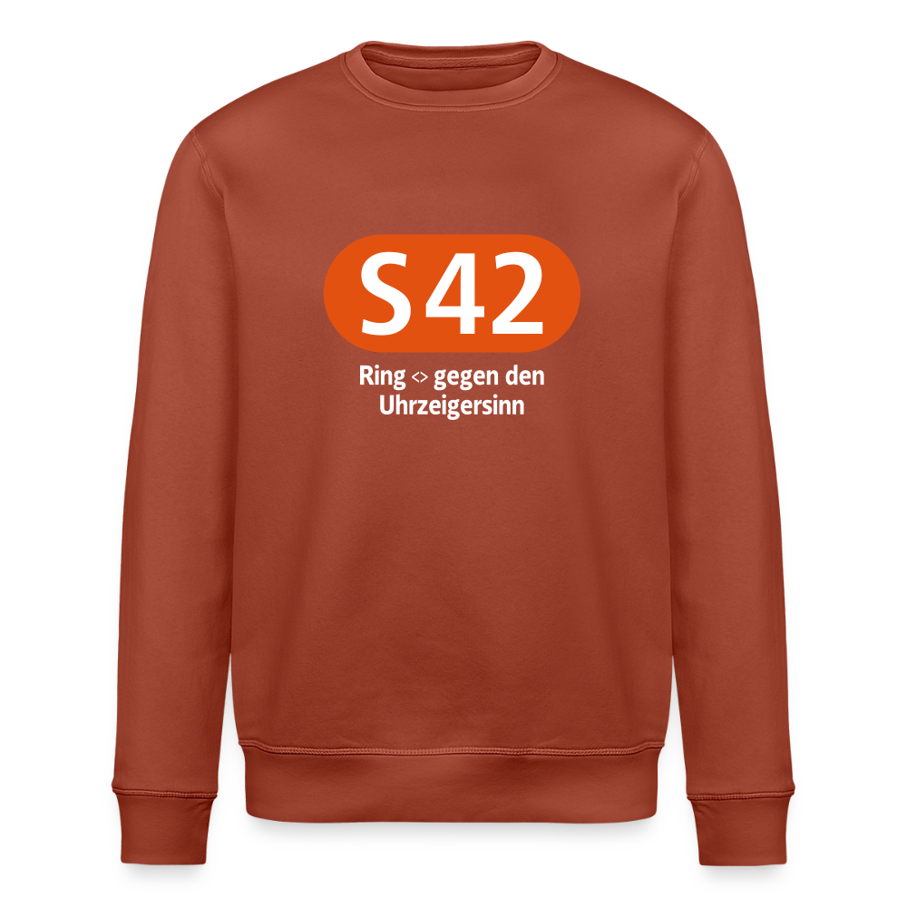 S42 - Unisex Bio Sweatshirt - Terrakotta