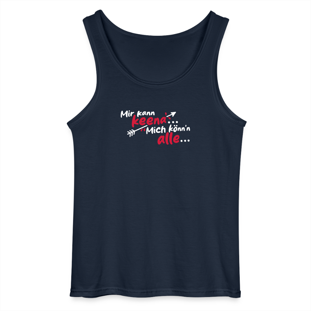 Mir kann keena... Mich könn'n alle... - Männer Tank Top - Navy