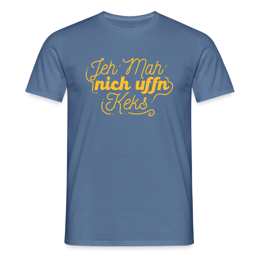 Jeh mah nich uffn Keks gelb - Männer Premium T-Shirt - Taubenblau