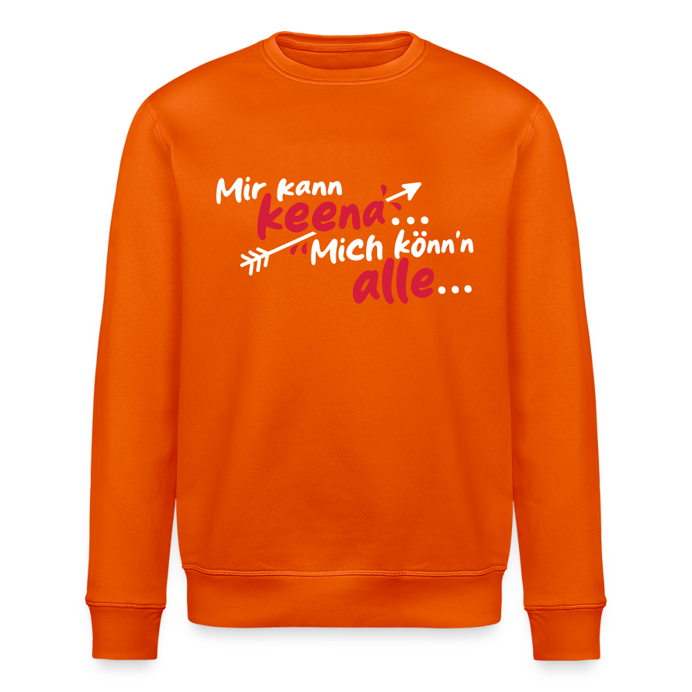 Mir kann keena... Mich könn'n alle... - Unisex Bio Sweatshirt - Tieforange
