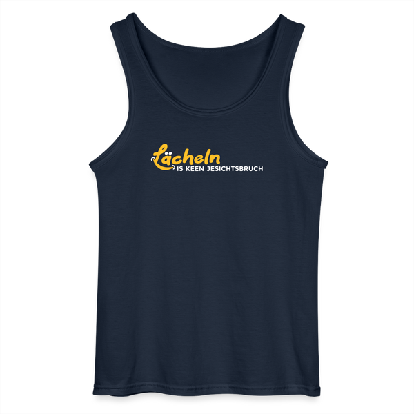 Lächeln is keen Jesichtsbruch - Männer Tank Top - Navy
