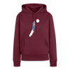 Unterwegs in Berlin - Frauen Premium Hoodie - Burgunderrot