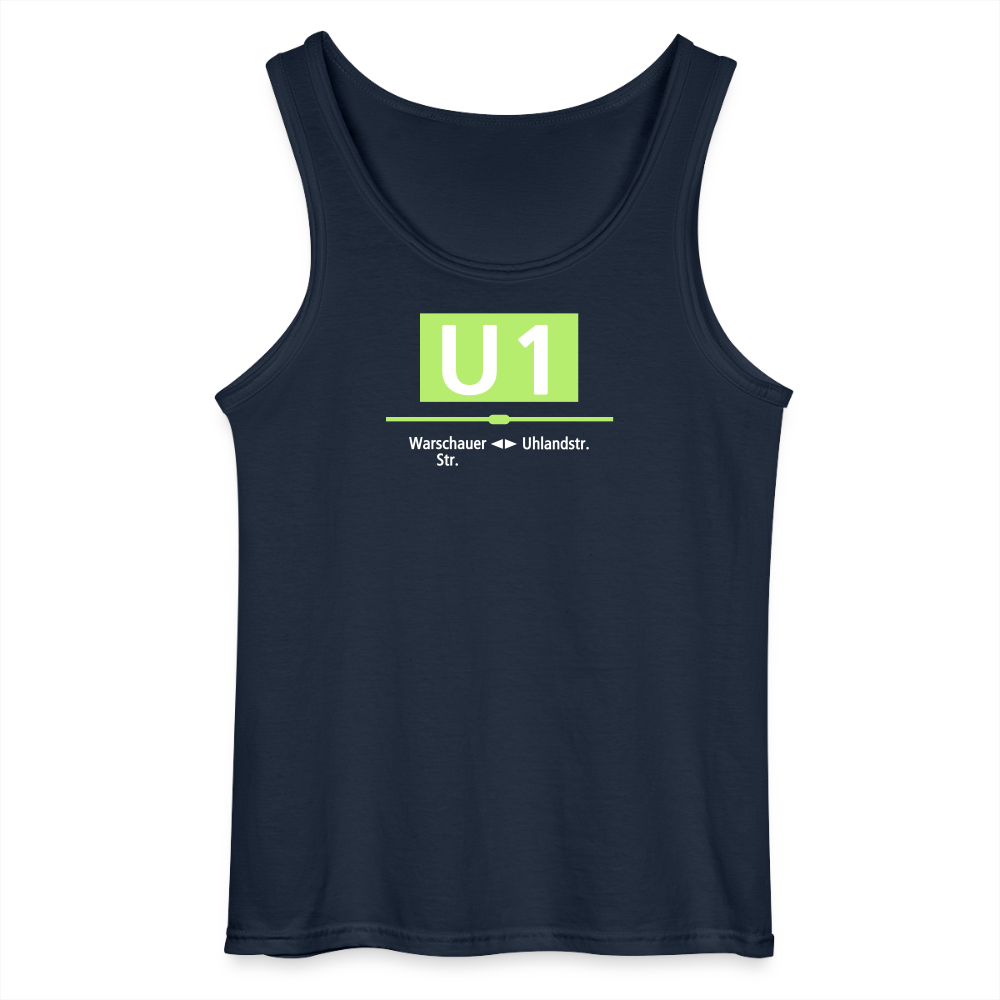 U1 - Männer Tank Top - Navy