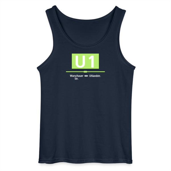 U1 - Männer Tank Top - Navy