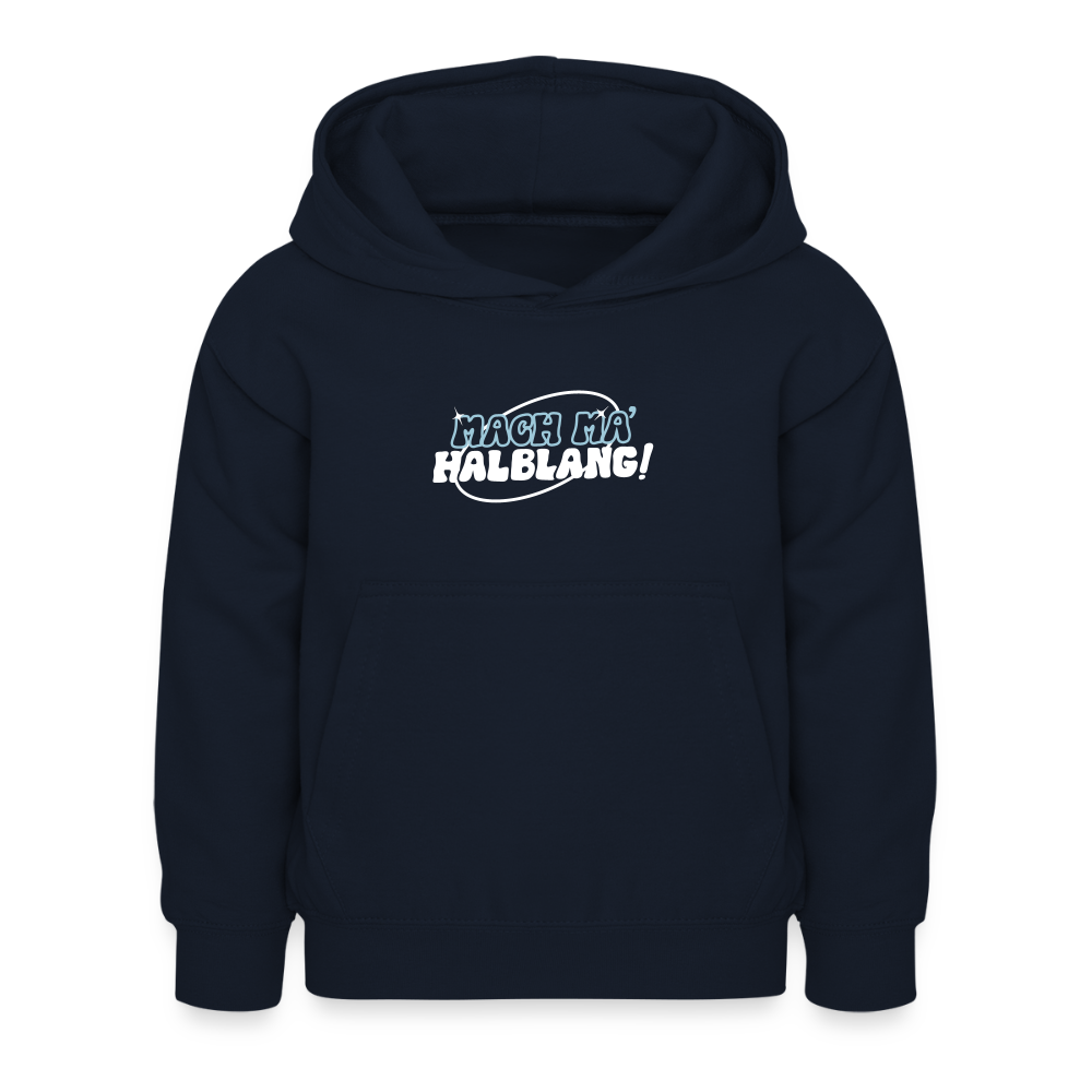 Mach ma’ halblang! - Kinder Premium Hoodie - Navy