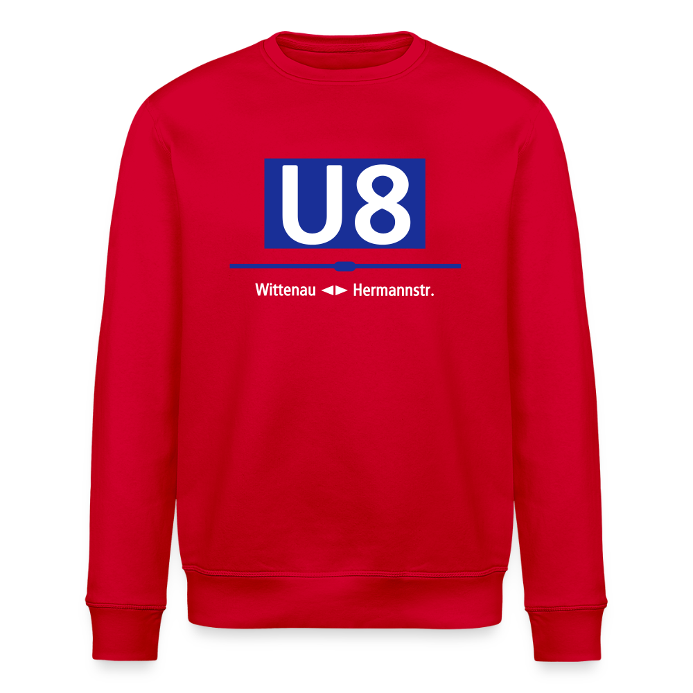U8 - Unisex Bio Sweatshirt - Rot
