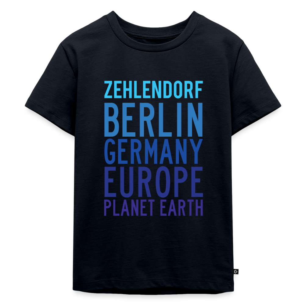 Zehlendorf Planet Earth - Kinder Premium T-Shirt - Navy