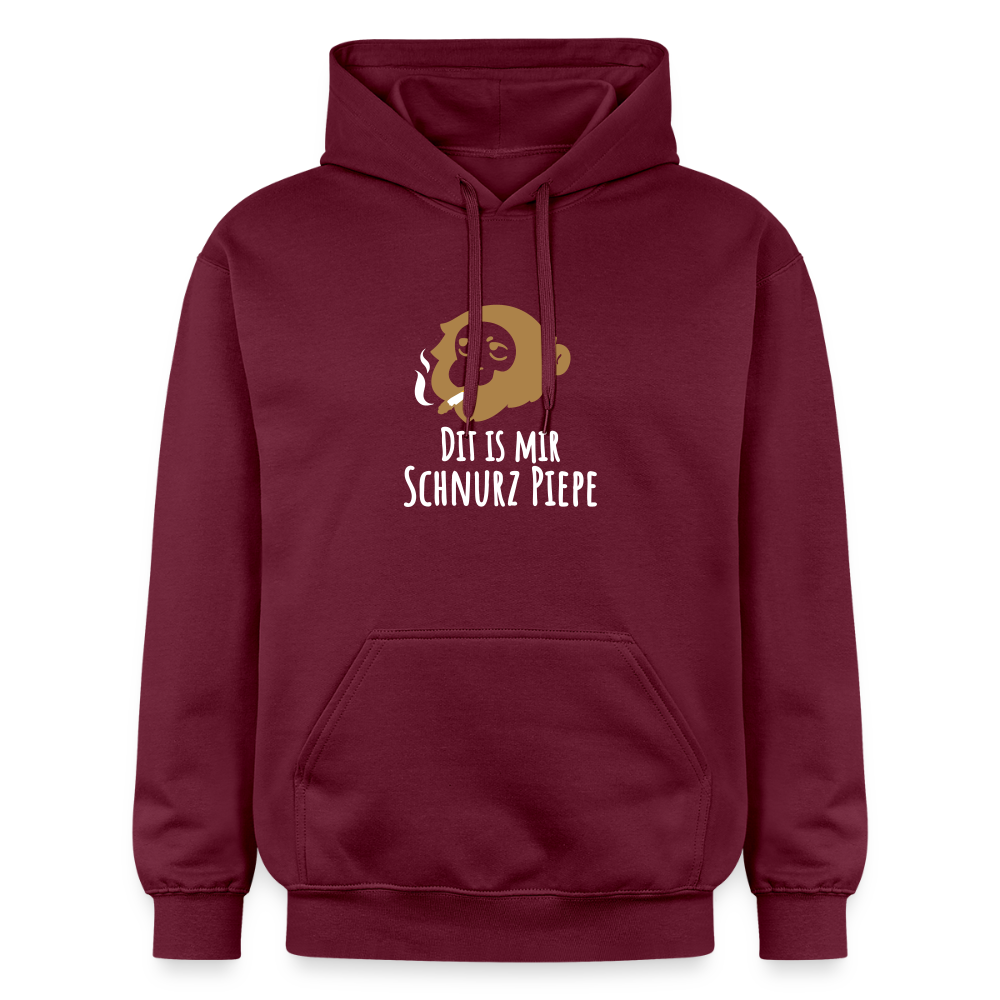 Dit is mir Schnurz Affe - Hoodie - Maroon