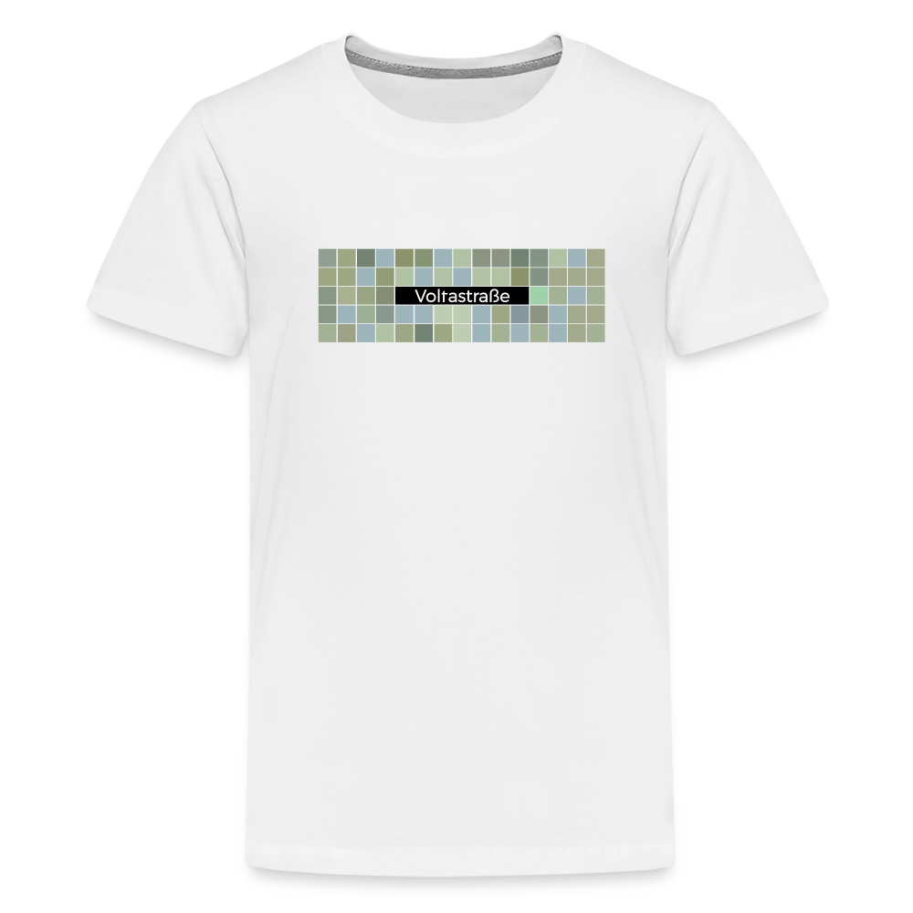 Voltastrasse - Teenager Premium T-Shirt - Weiß