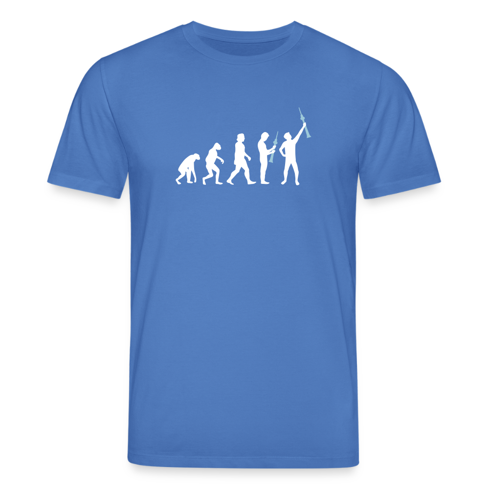 Evolution - Unisex Bio T-Shirt - Achtsames Blau
