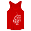 Der Turm von unten - weiß - Frauen Bio Tank Top - Rot