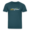Leben, keen Biergarten! - Unisex Bio T-Shirt - Dunkles Petrol