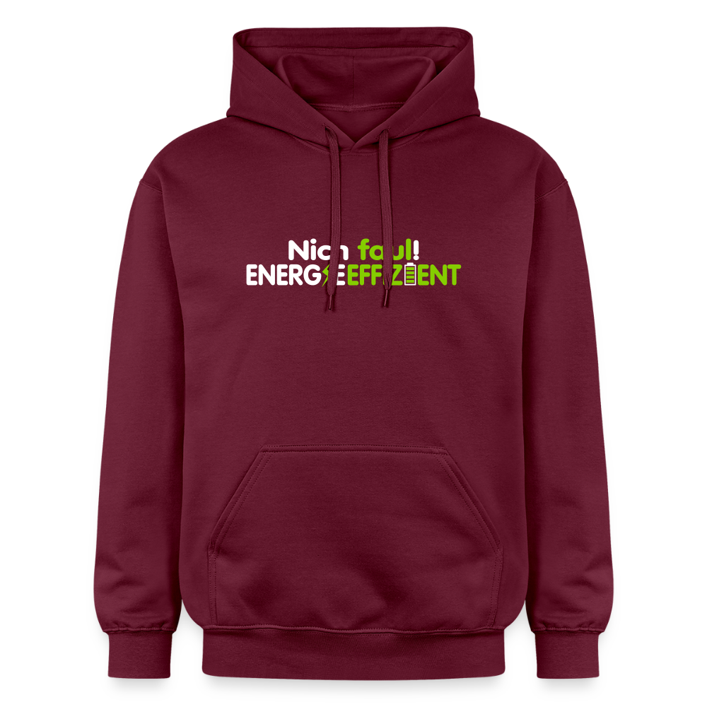 Nich faul! Energieeffizient! - Hoodie - Maroon