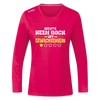 Keen Bock uff Erwachsensein - Frauen Sport Langarmshirt - dunkles Pink