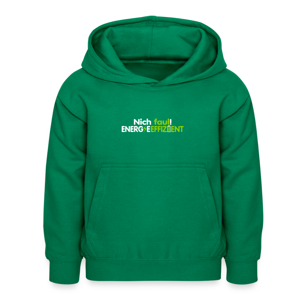 Nich faul! Energieeffizient! - Kinder Hoodie - Kelly Green