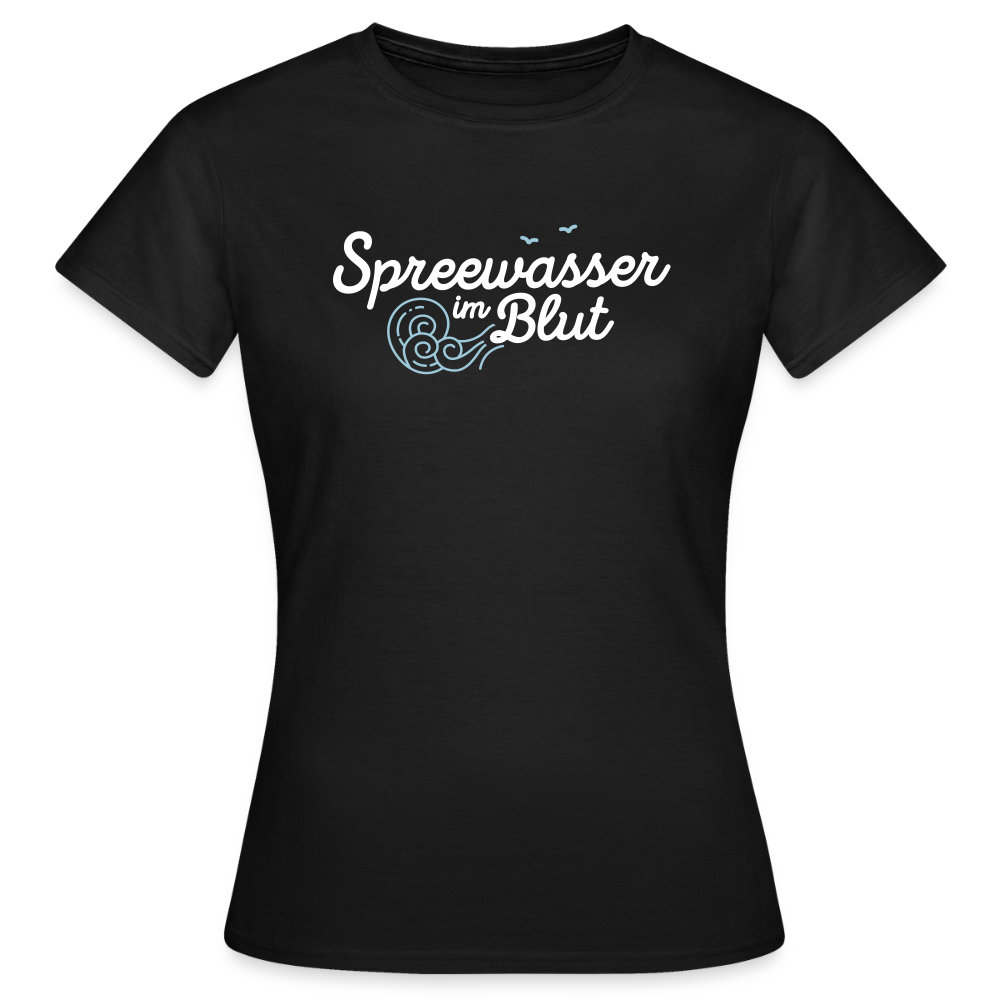 Spreewasser im Blut - Frauen Premium T-Shirt - Schwarz