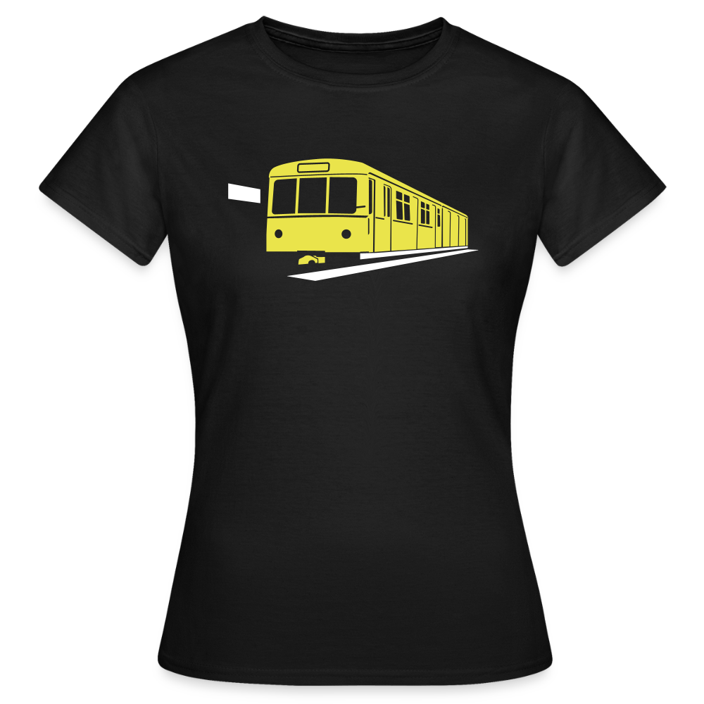 Die U-Bahn kommt - Frauen Premium T-Shirt - Schwarz