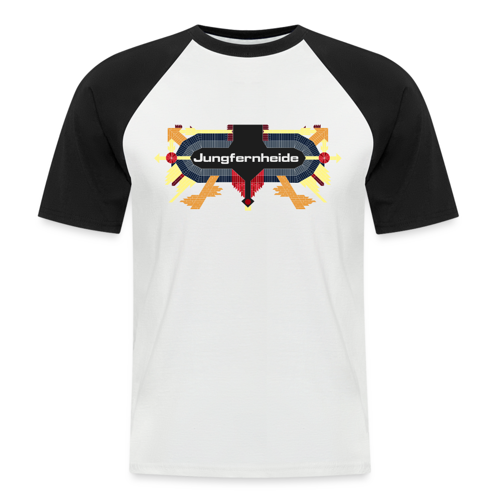 Jungfernheide - Männer Baseball T-Shirt - Weiß/Schwarz