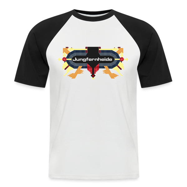 Jungfernheide - Männer Baseball T-Shirt - Weiß/Schwarz