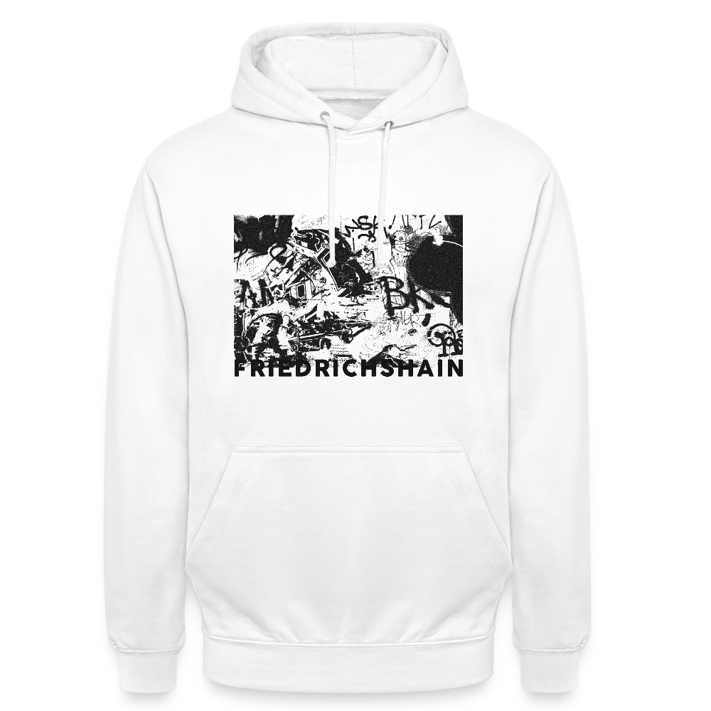 Friedrichshain Graffiti - Unisex Hoodie - Weiß