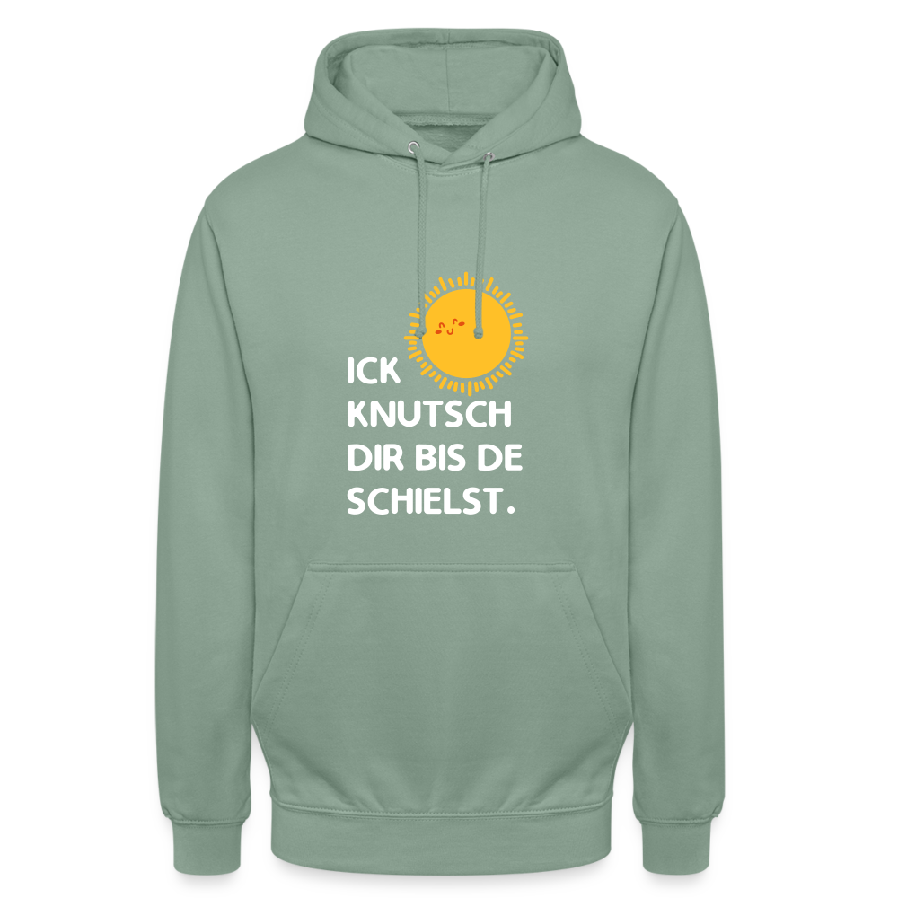Ick knutsch dir Sonne! - Unisex Hoodie - Graugrün