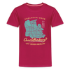 Chalkidiki oder Charlottenburg - Teenager Premium T-Shirt - dunkles Pink