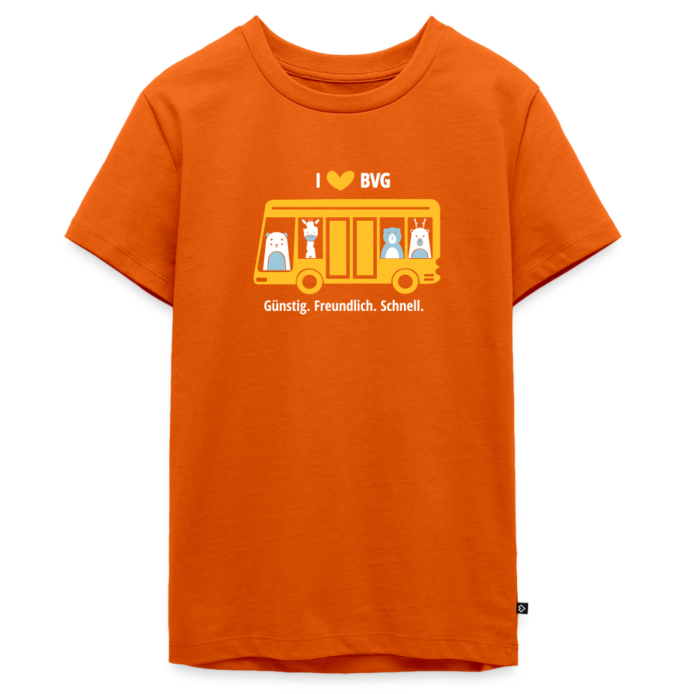 I love BVG - Teenager Premium T-Shirt - Orange