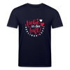 Liebe in der Luft! Berliner Luft! - Unisex Bio T-Shirt - Navy