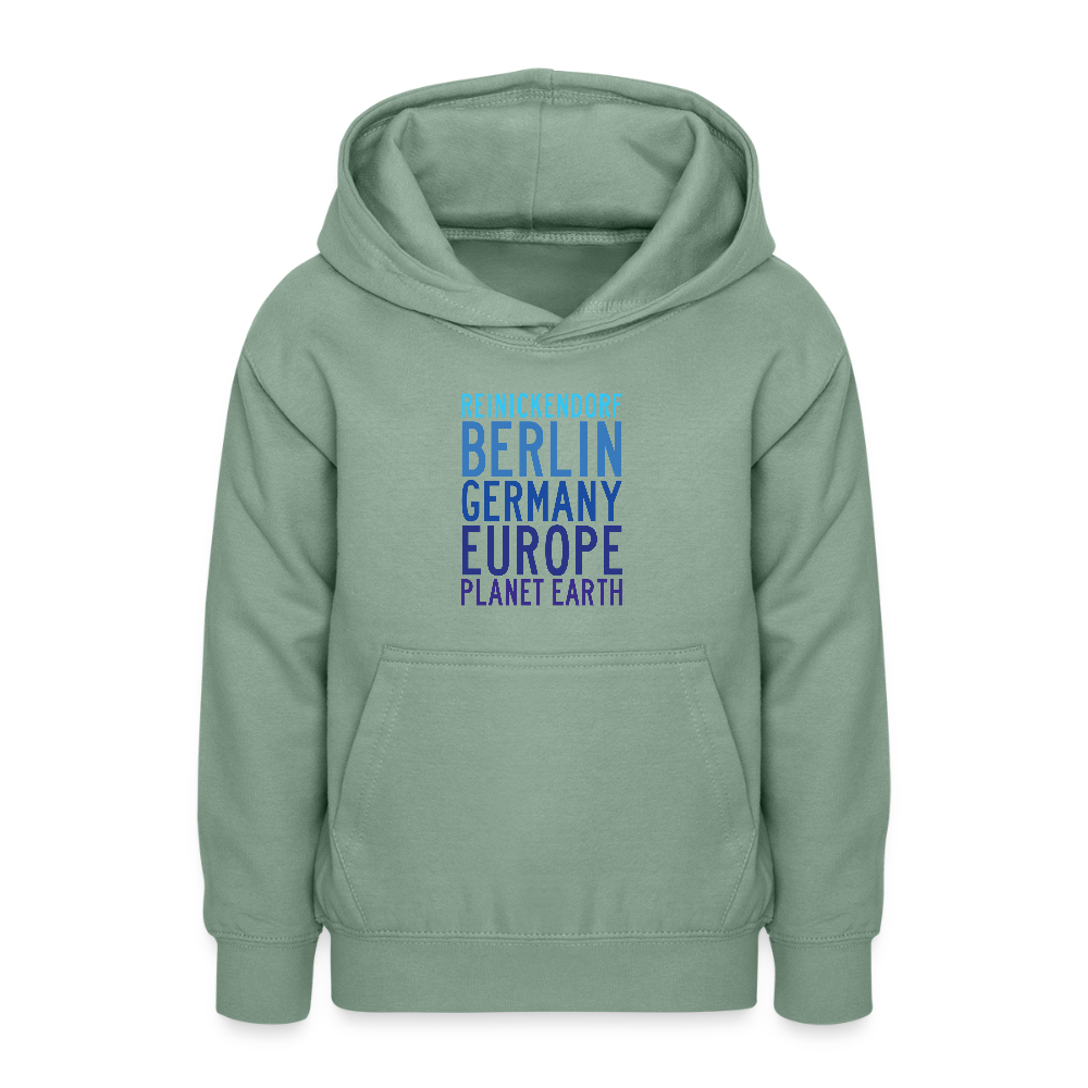 Reinickendorf Planet Earth - Teenager Hoodie - Graugrün