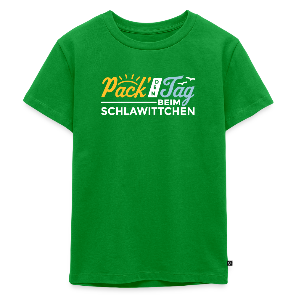 Pack' den Tag beim Schlawittchen - Kinder Premium T-Shirt - Grün