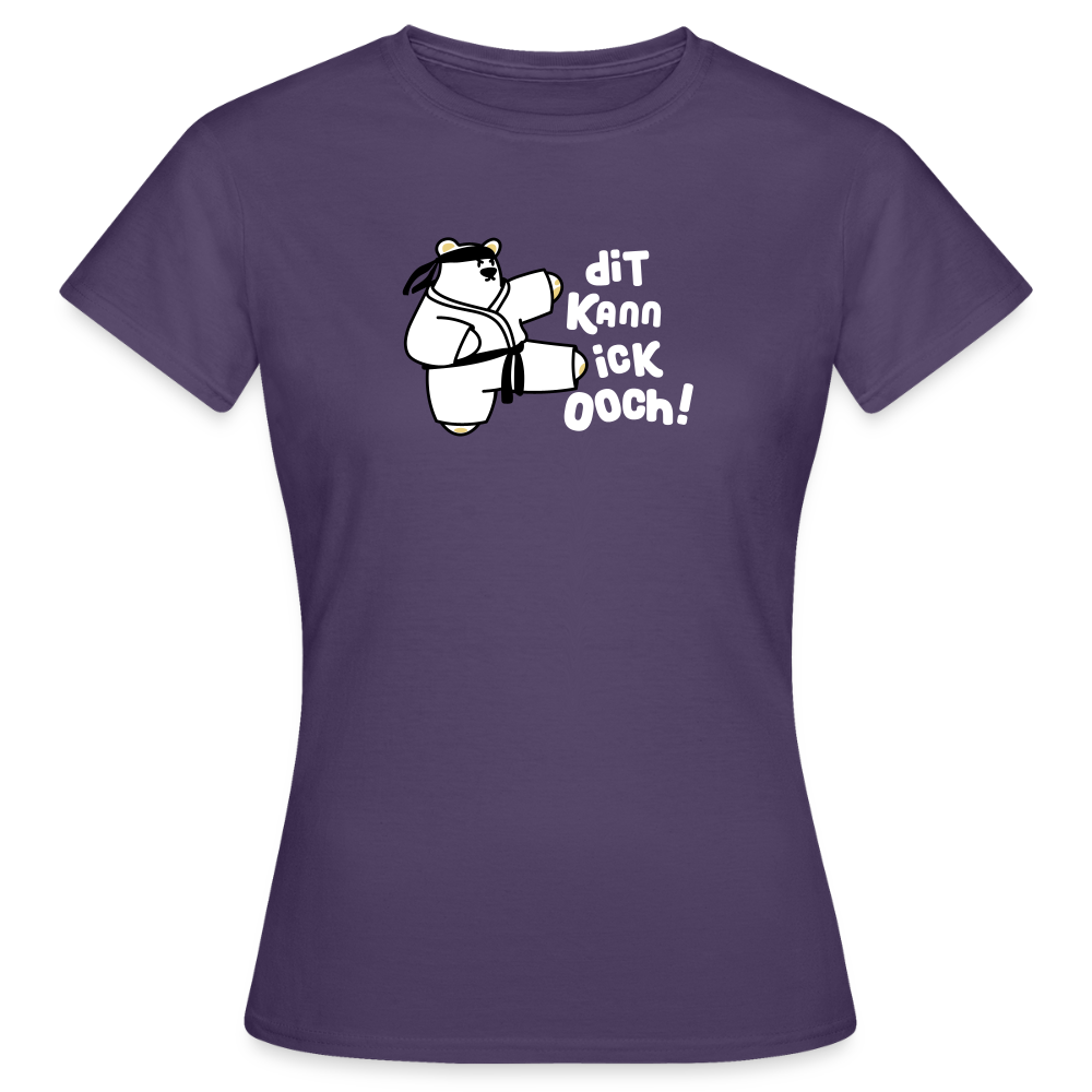 Dit kann ick ooch! - Frauen Premium T-Shirt - Dunkellila