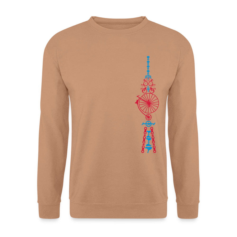 Fernsehturm der Fahrräder - Unisex Pullover - Mocca