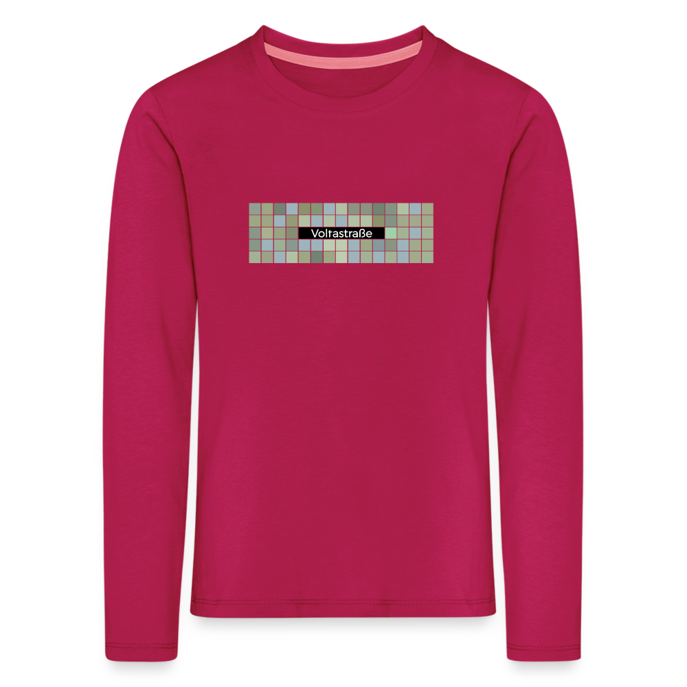 Voltastrasse - Kinder Langarmshirt - dunkles Pink