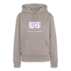U6 - Frauen Premium Hoodie - Taupe
