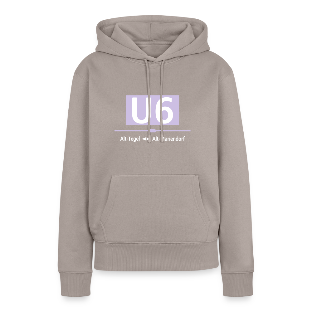 U6 - Frauen Premium Hoodie - Taupe