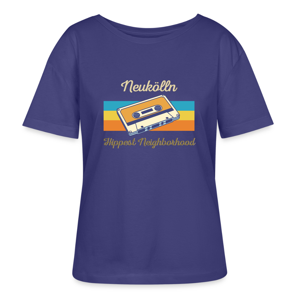 Hippes Neukölln - Relaxed Rundhals Frauen Bio-T-Shirt - Dämmerung