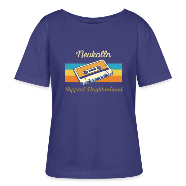 Hippes Neukölln - Relaxed Rundhals Frauen Bio-T-Shirt - Dämmerung