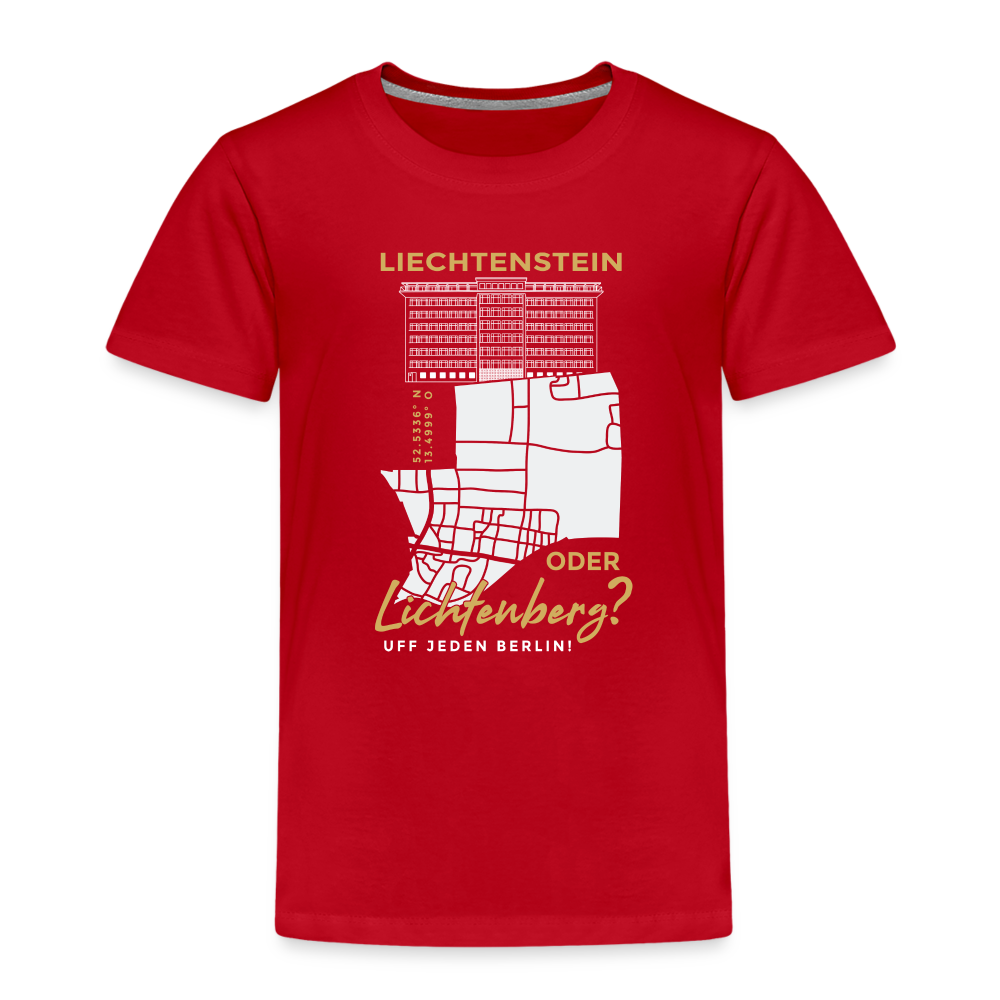 Liechtenstein oder Lichtenberg - Kinder Premium T-Shirt - Rot