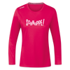 Schnuppe! - Frauen Sport Langarmshirt - dunkles Pink