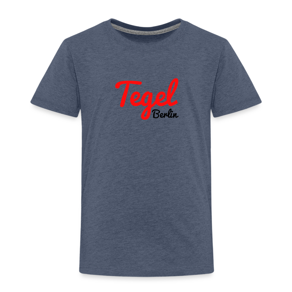 Tegel Berlin - Kinder Premium T-Shirt - Blau meliert