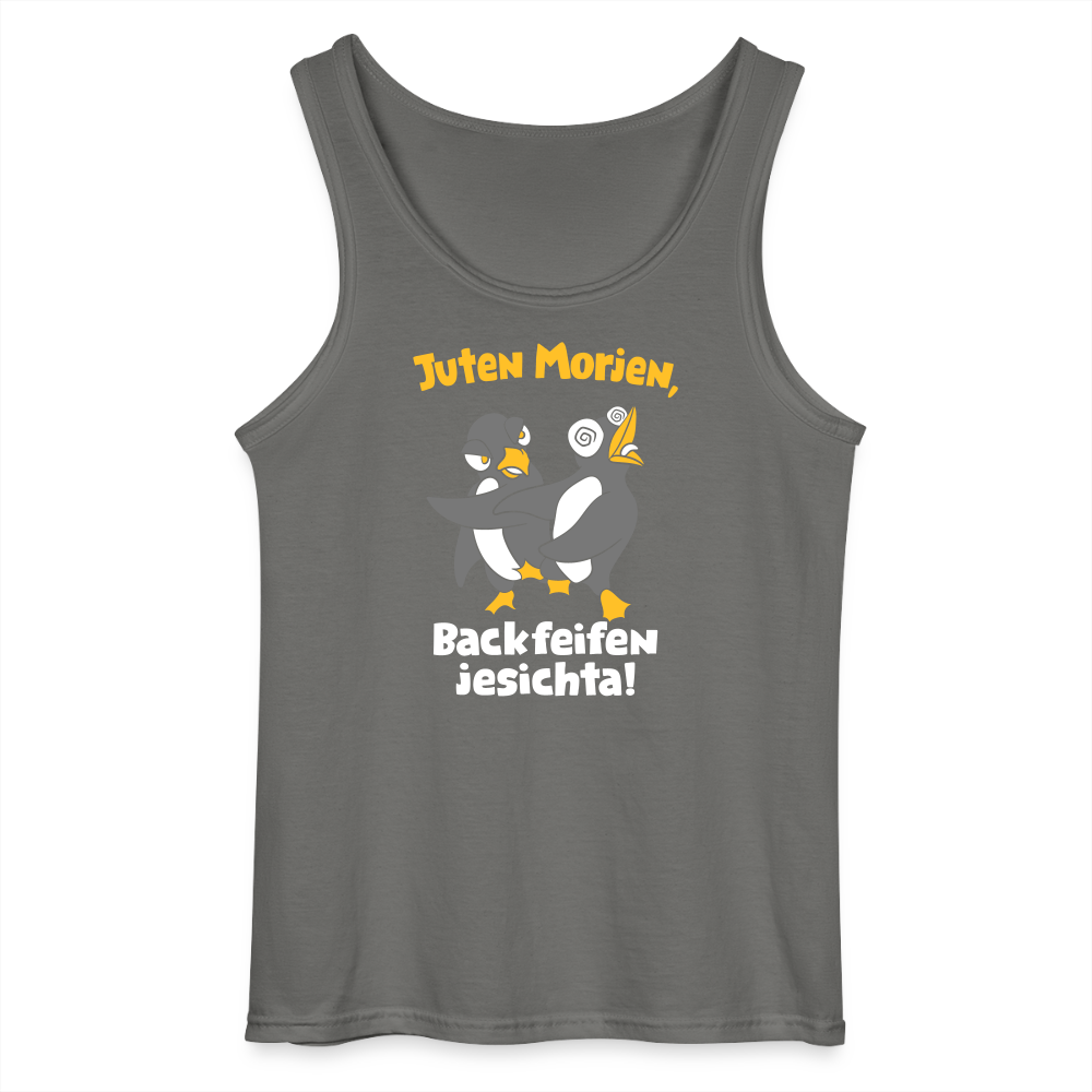 Juten Morjen, Backfeifenjesichta! - Männer Tank Top - Anthrazit