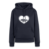 I love Berlin weiß - Frauen Premium Hoodie - Navy