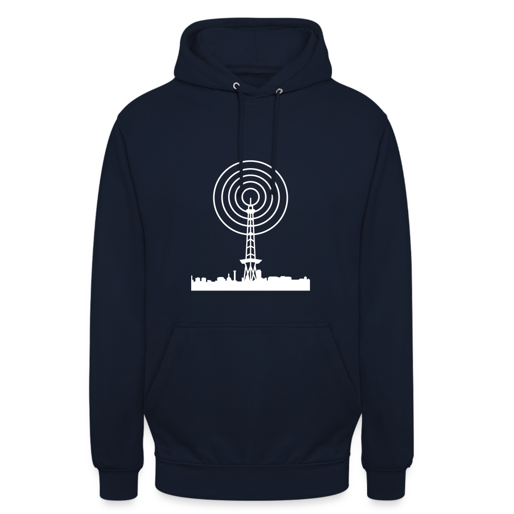Funkturm im Fokus - Unisex Hoodie - Navy